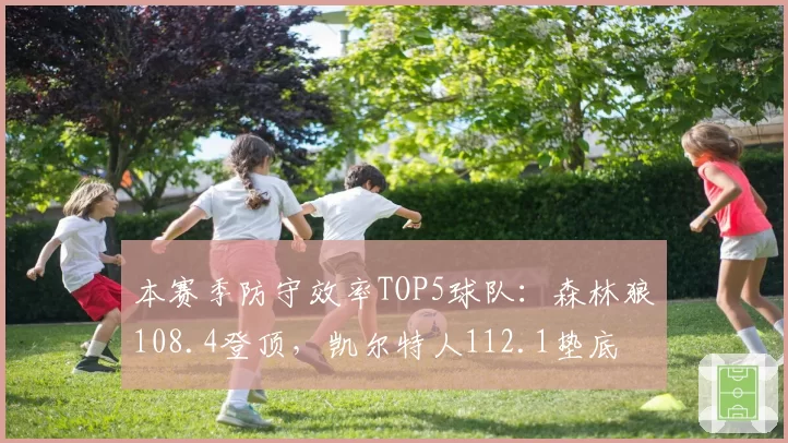 本赛季防守效率TOP5球队：森林狼108.4登顶，凯尔特人112.1垫底