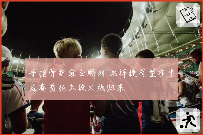 手指骨折愈合顺利 沈梓捷有望在季后赛首轮末段火线归来